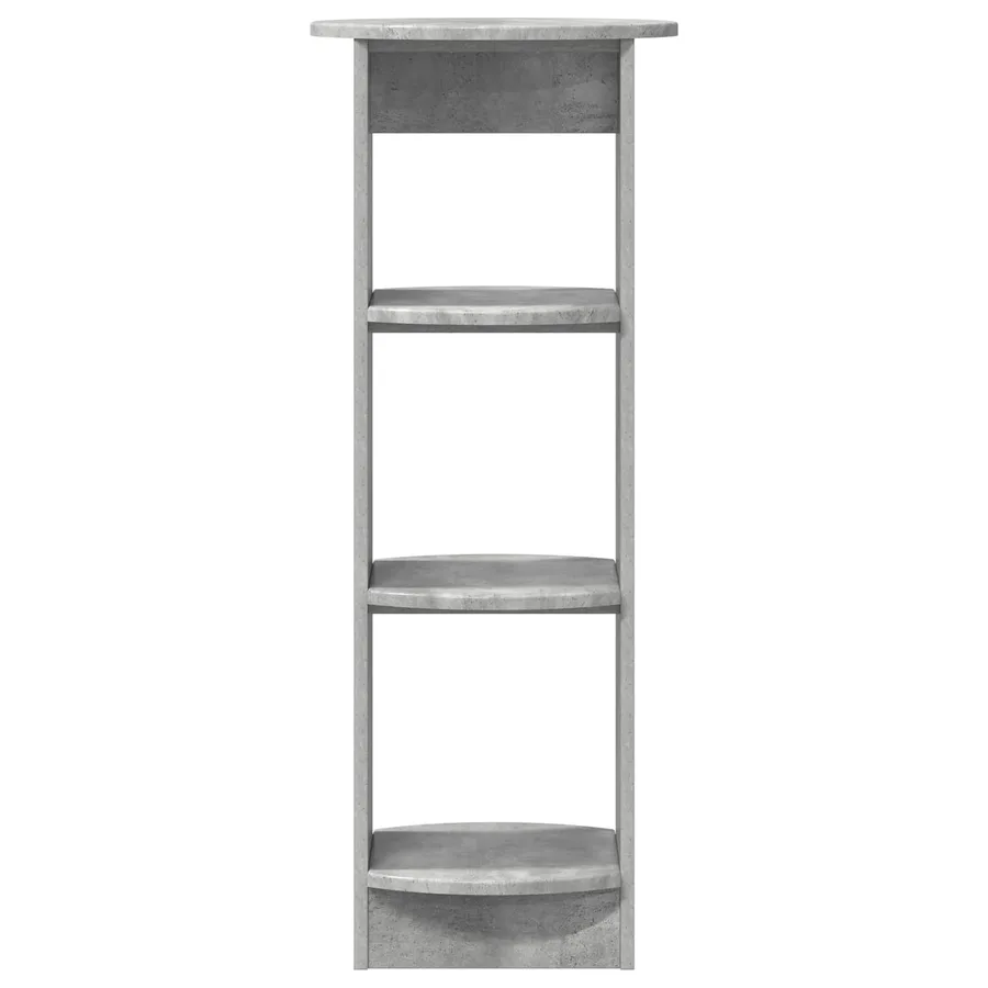 Meuble d'appoint Gris Béton 40 x 40 x 100 cm Bois d’ingénierie - 4