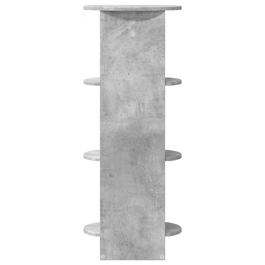 Meuble d'appoint Gris Béton 40 x 40 x 100 cm Bois d’ingénierie - 5