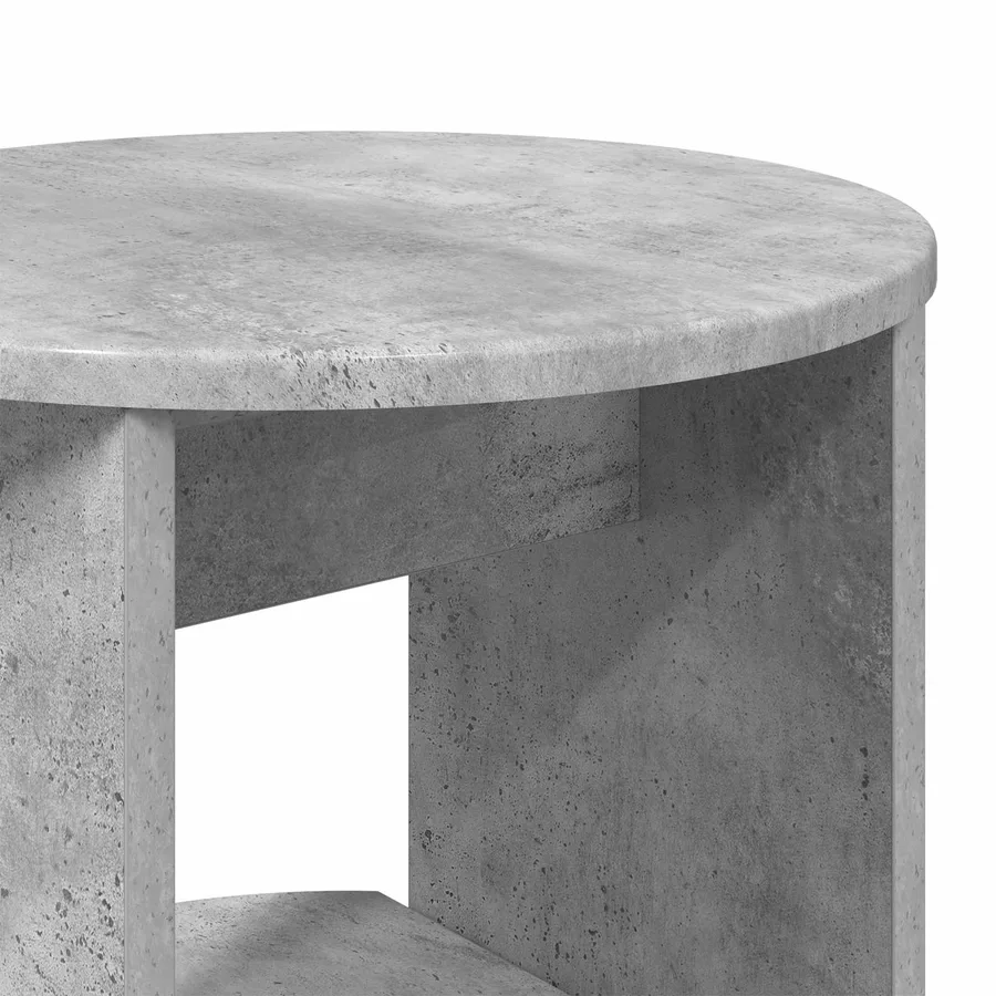 Meuble d'appoint Gris Béton 40 x 40 x 100 cm Bois d’ingénierie - 8