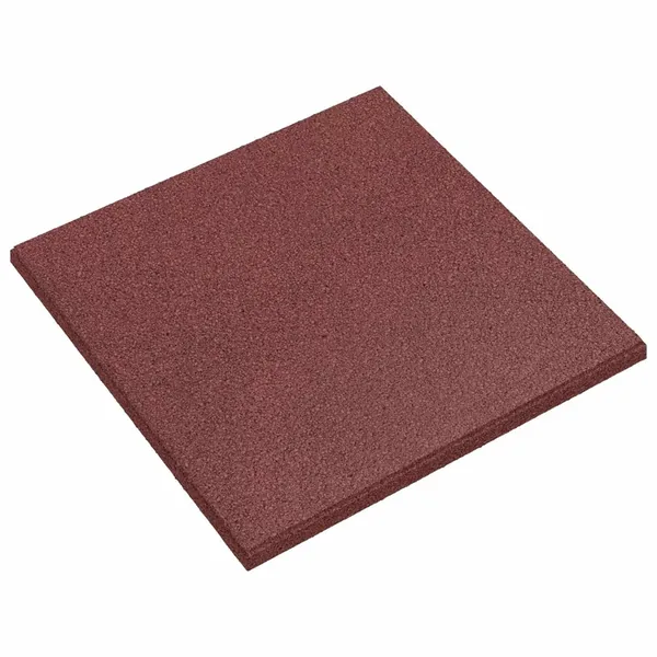 Dalles de Protection Anti-Chute 18 pcs Rouge 50 x 50 cm