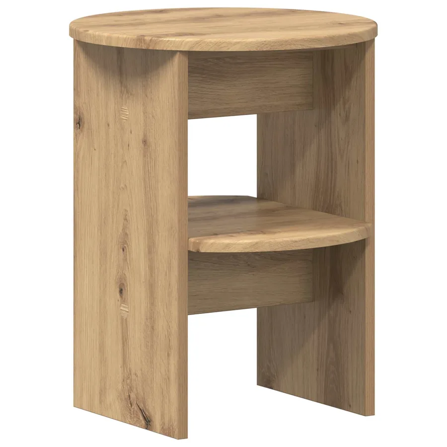 Meuble d'appoint 2 pcs Chêne Artisanal Ø40 x 50 cm - 5