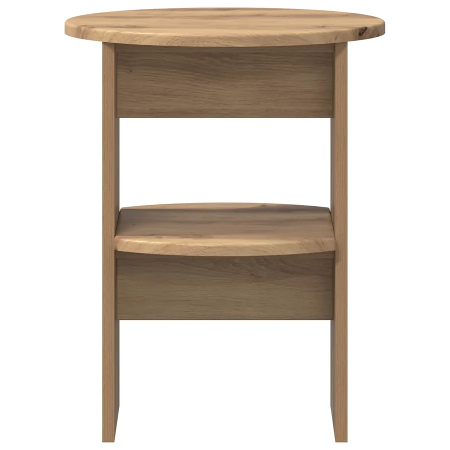Meuble d'appoint 2 pcs Chêne Artisanal Ø40 x 50 cm - 6