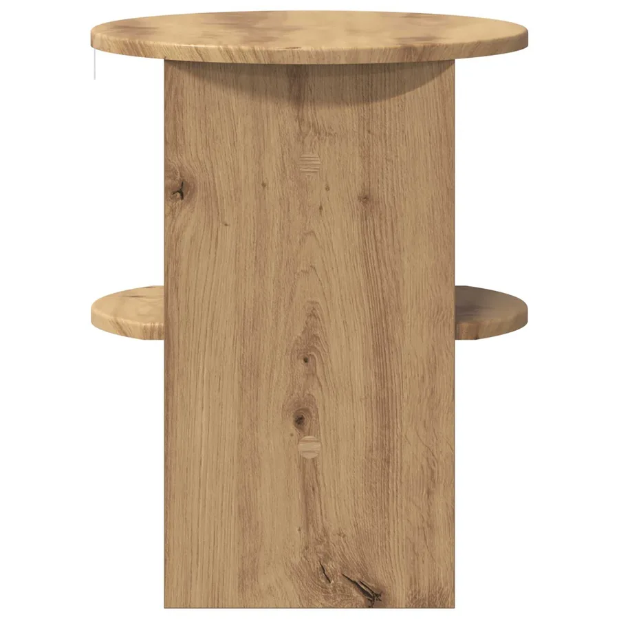 Meuble d'appoint 2 pcs Chêne Artisanal Ø40 x 50 cm - 7
