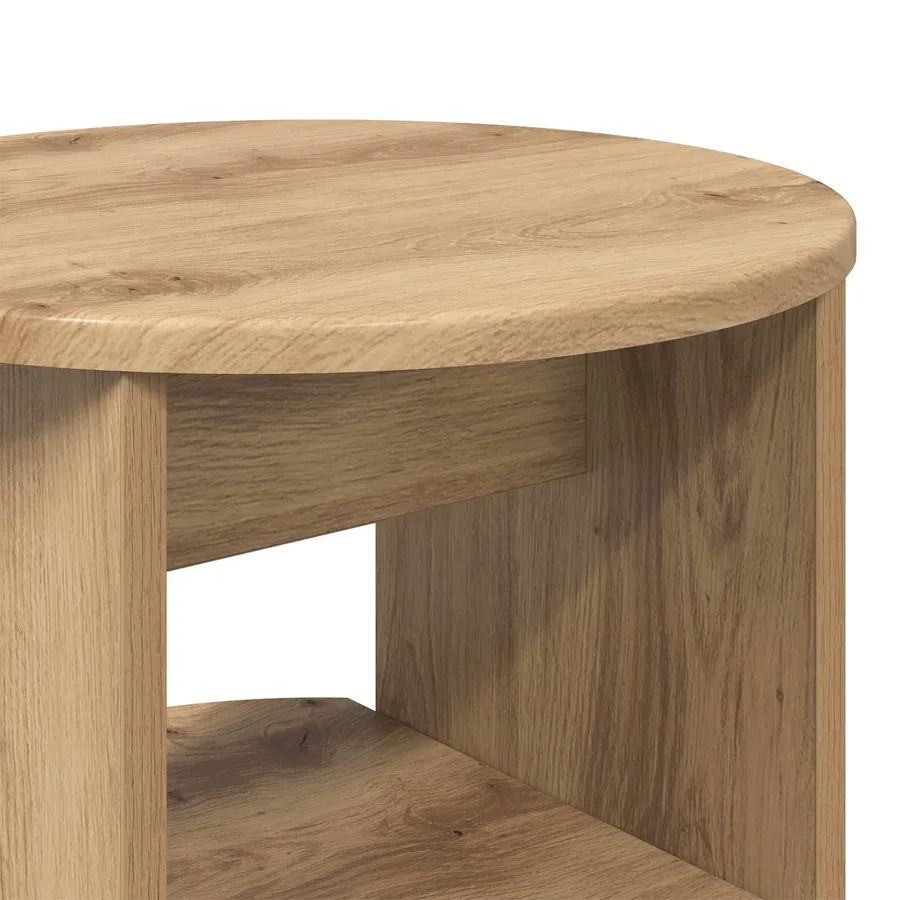 Meuble d'appoint 2 pcs Chêne Artisanal Ø40 x 50 cm - 8