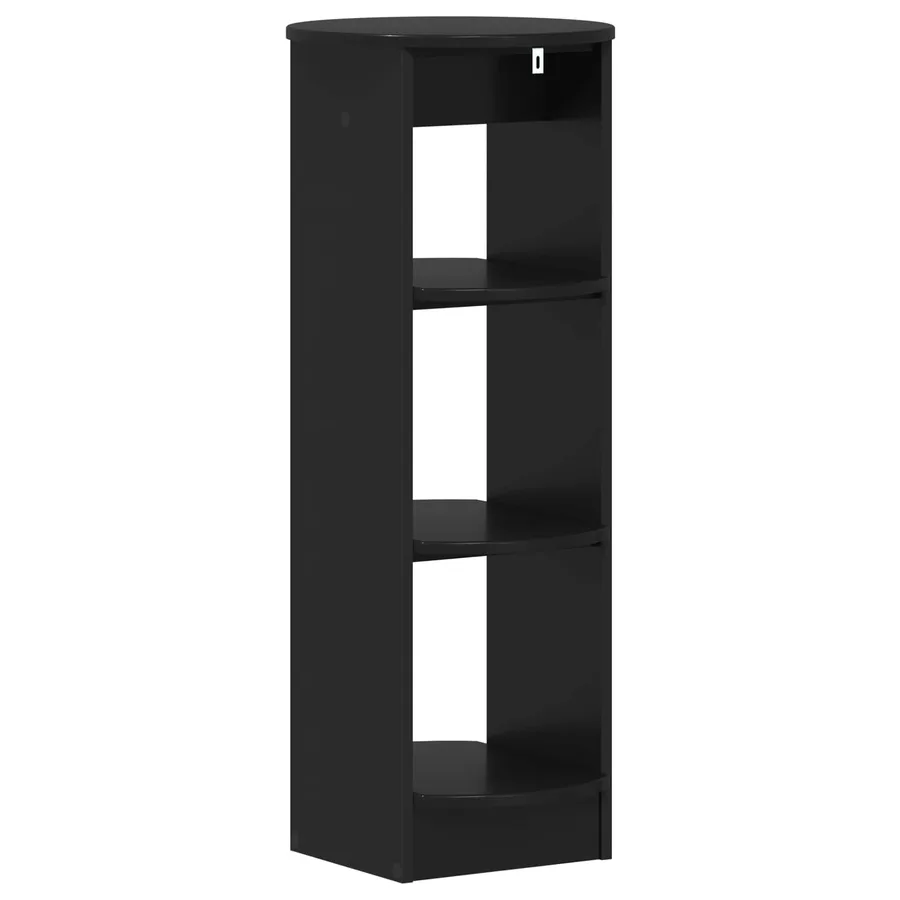 Meuble d'appoint Noir 40 x 40 x 100 cm Bois d’ingénierie - 6