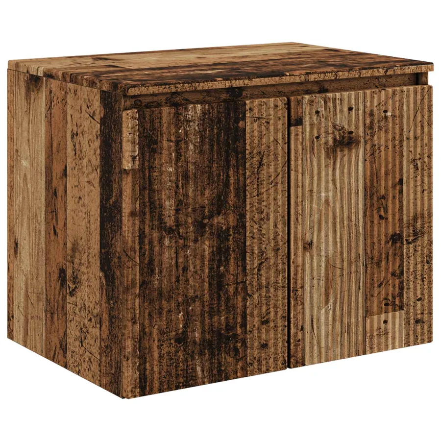 Ensemble d'armoire de salle de bain 5 pcs Bois ancien - 6