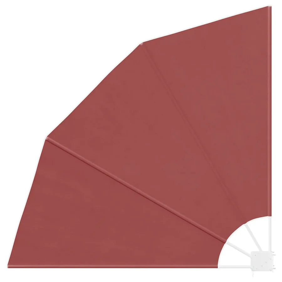 Auvent latéral pliable de balcon Terre cuite 140x140 cm - 2