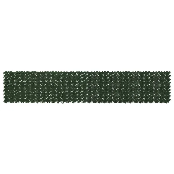 Écran de balcon avec feuilles Vert foncé 400 x 75 cm