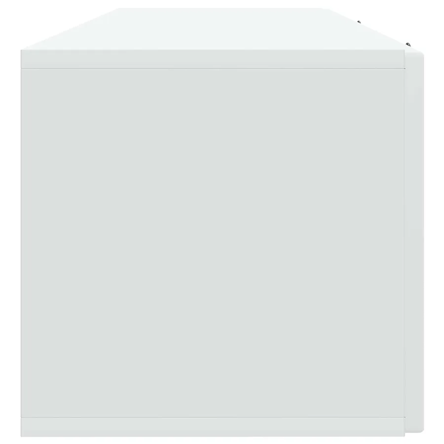 Meuble TV mural Blanc 98 x 31 x 30 cm Bois d'ingénierie - 7