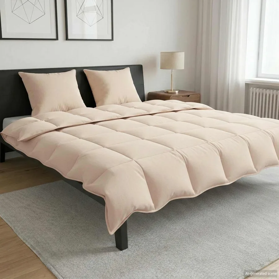 Duvet complet toute l'année Beige 200 x 220 cm