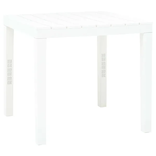 Table de jardin Blanc 78x78x72 cm Plastique