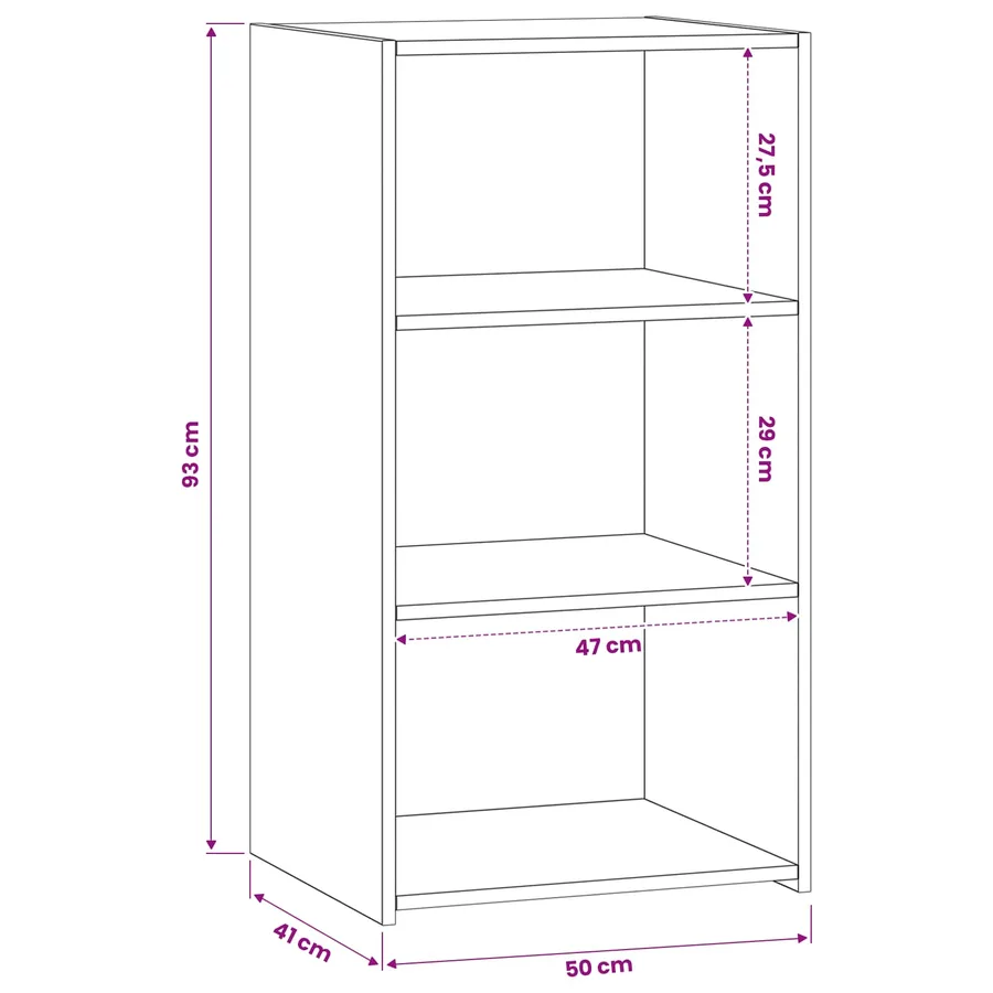 Buffet Chêne artisanal 50 x 41 x 93 cm Bois d'ingénierie - 7