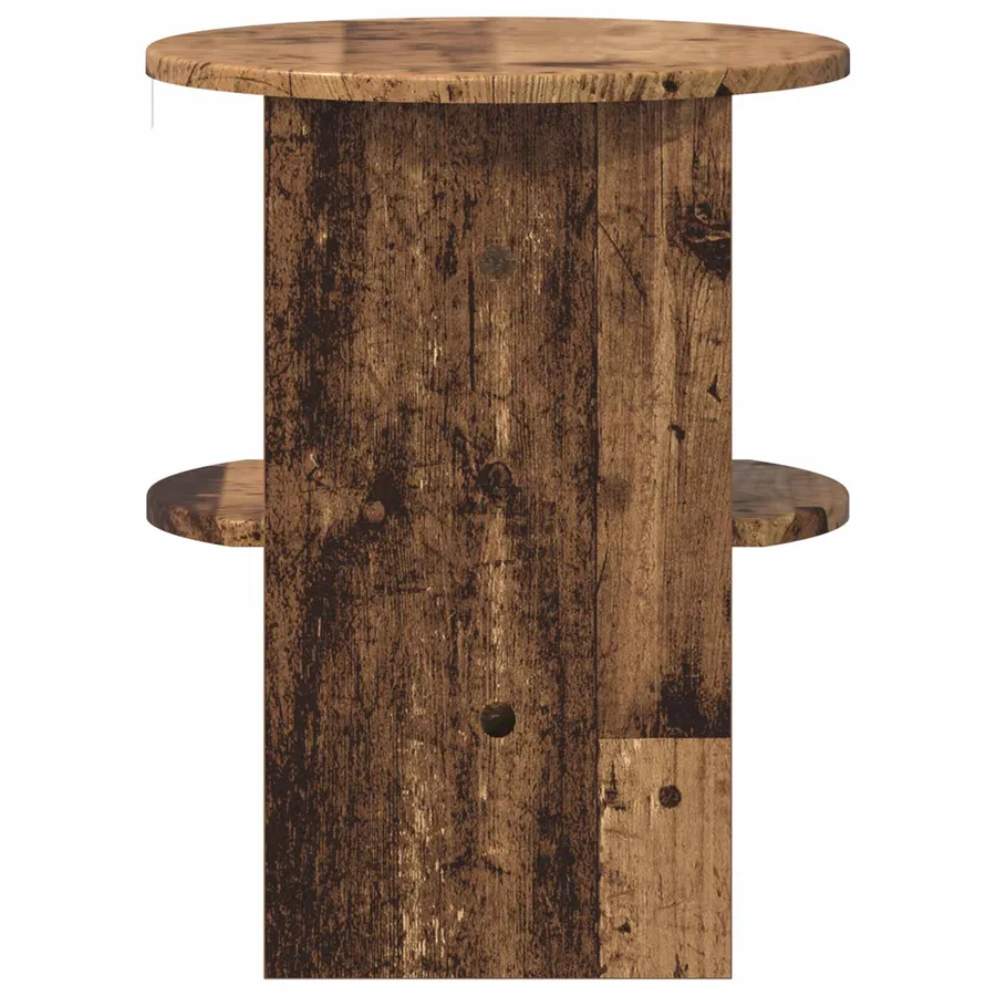 Meuble d'appoint 2 pcs Bois ancien Ø40 x 50 cm - 7