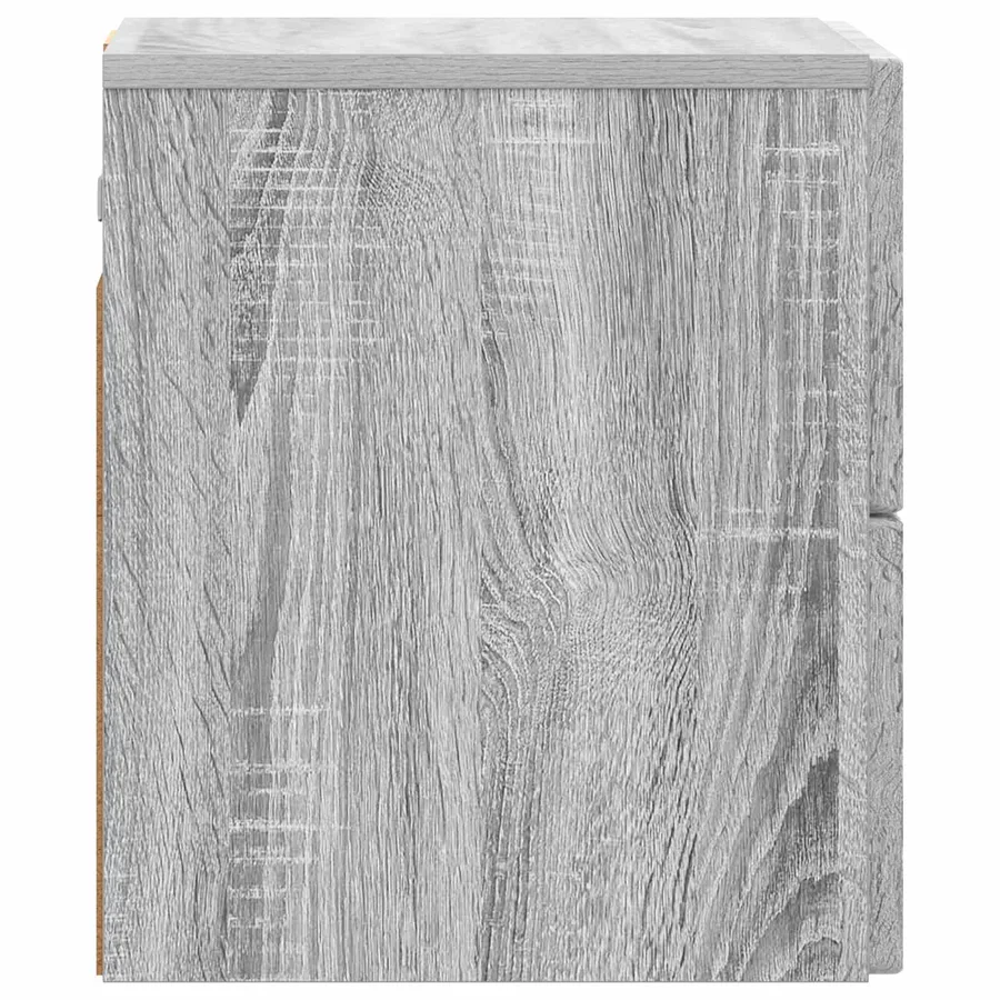 Cabinet de chevet mural Sonoma gris 33 x 34,5 x 40 cm - 6