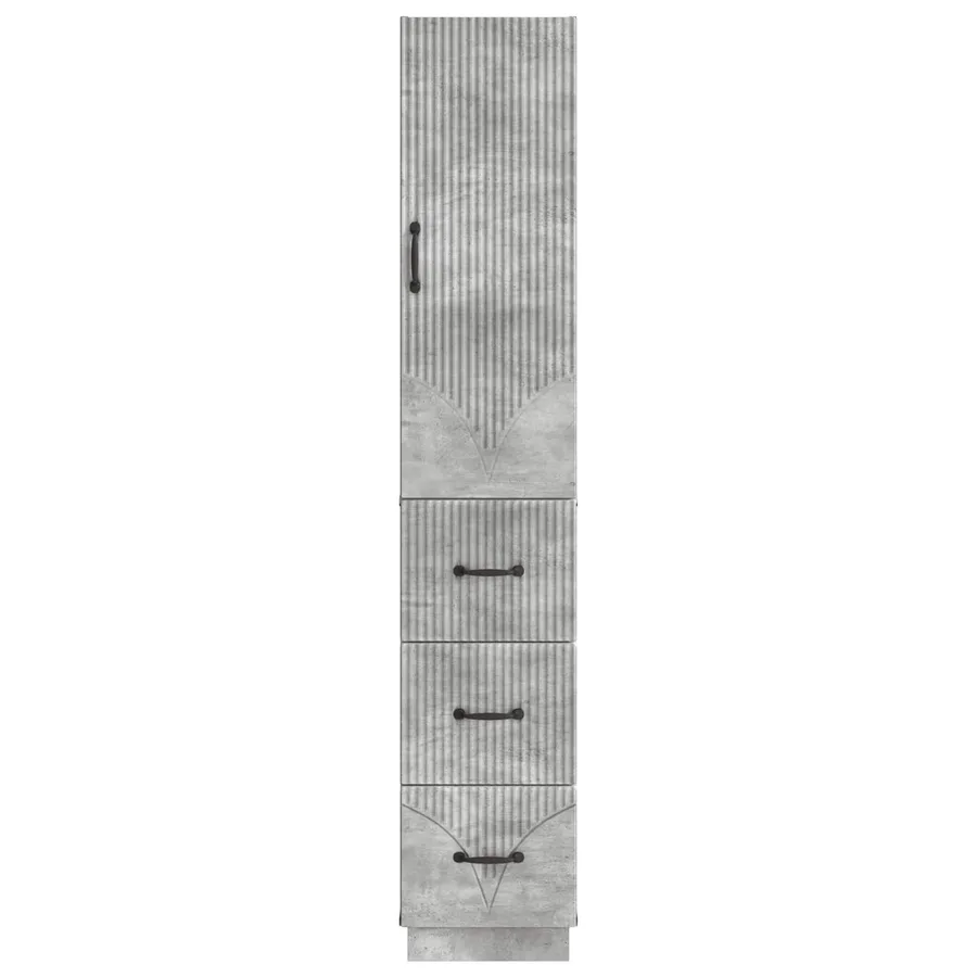 Ensemble de Meubles 2 pcs Gris béton 33 x 34,5 x 87 cm - 5