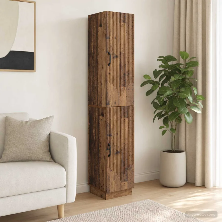 Ensemble de Meubles 2 pcs Bois ancien Bois d'ingénierie