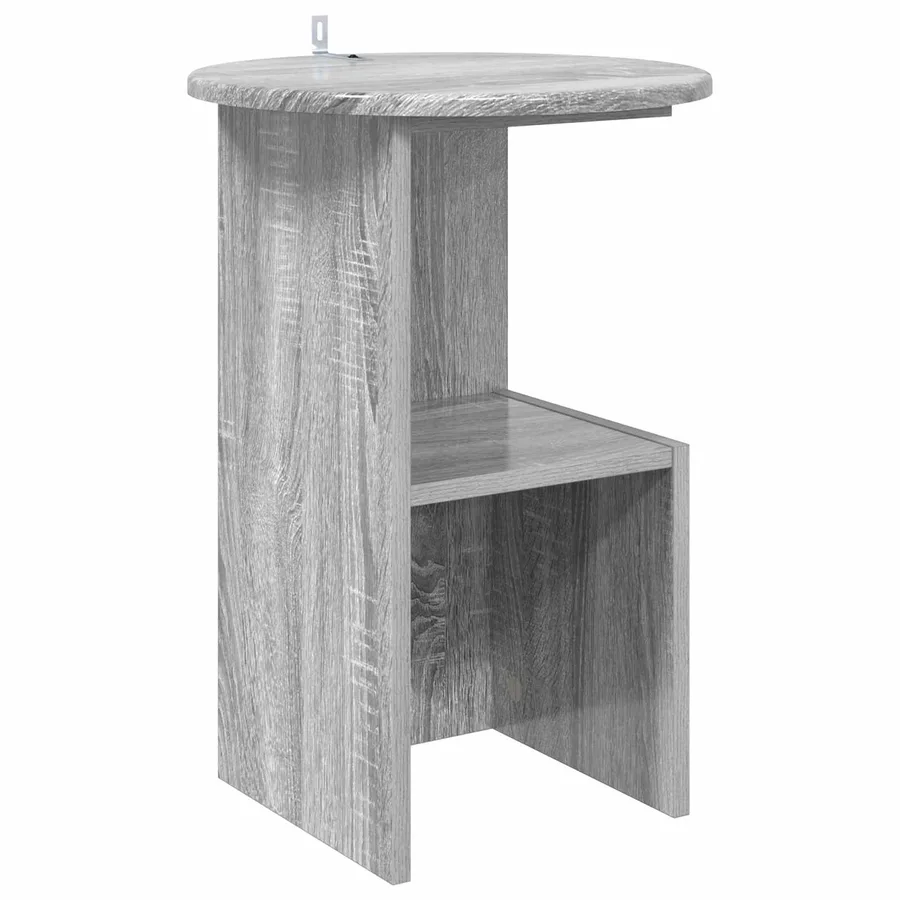 Table d'appoint Sonoma gris Ø 39,5 x 55 cm Bois d'ingénierie - 2