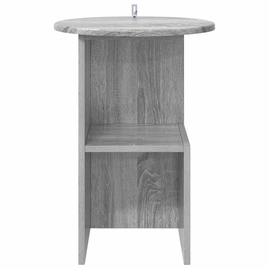Table d'appoint Sonoma gris Ø 39,5 x 55 cm Bois d'ingénierie - 5