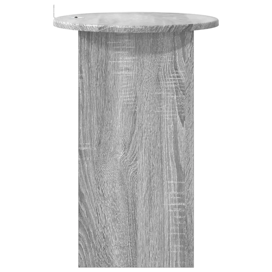 Table d'appoint Sonoma gris Ø 39,5 x 55 cm Bois d'ingénierie - 6