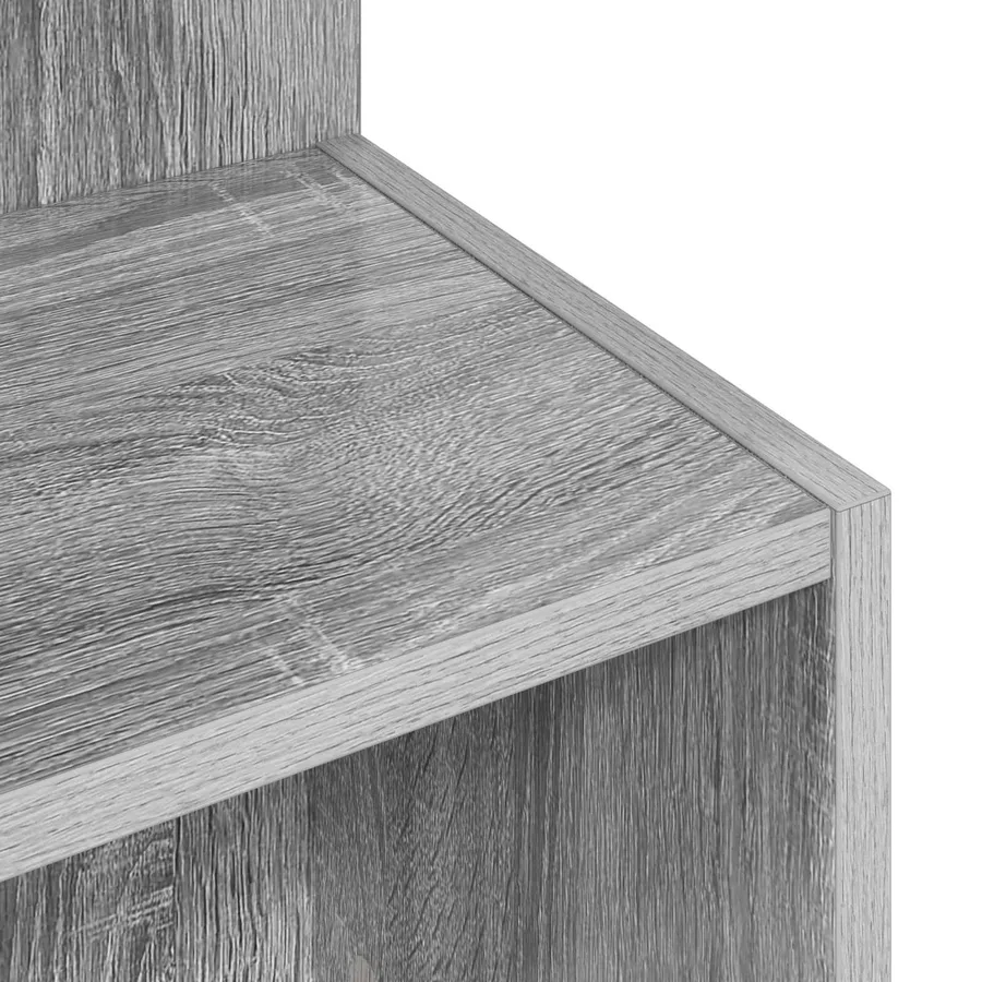 Table d'appoint Sonoma gris Ø 39,5 x 55 cm Bois d'ingénierie - 8