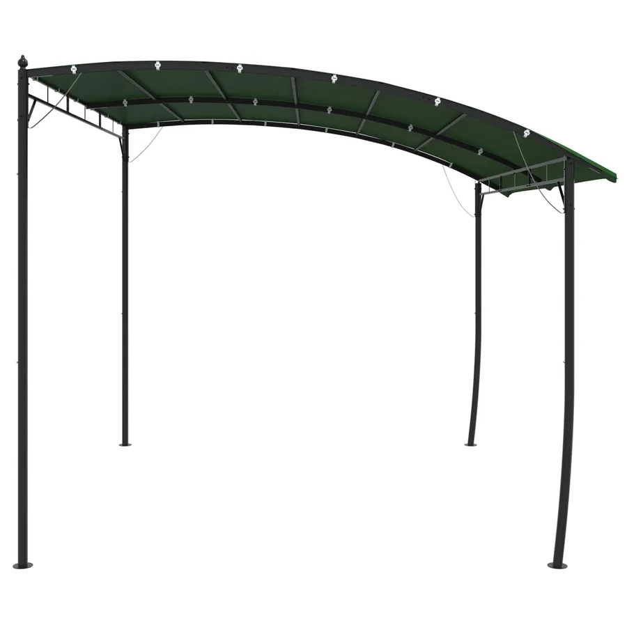 Pavillon 3 x 3 x 2,55 m Vert Acier enduit de poudre et tissu - 3