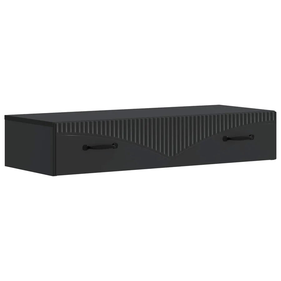 Table d'appoint murale Noir 87,5 x 34,5 x 17 cm - 2