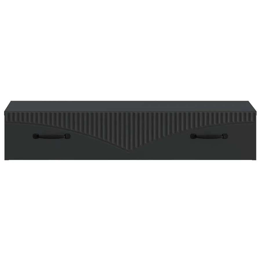 Table d'appoint murale Noir 87,5 x 34,5 x 17 cm - 5