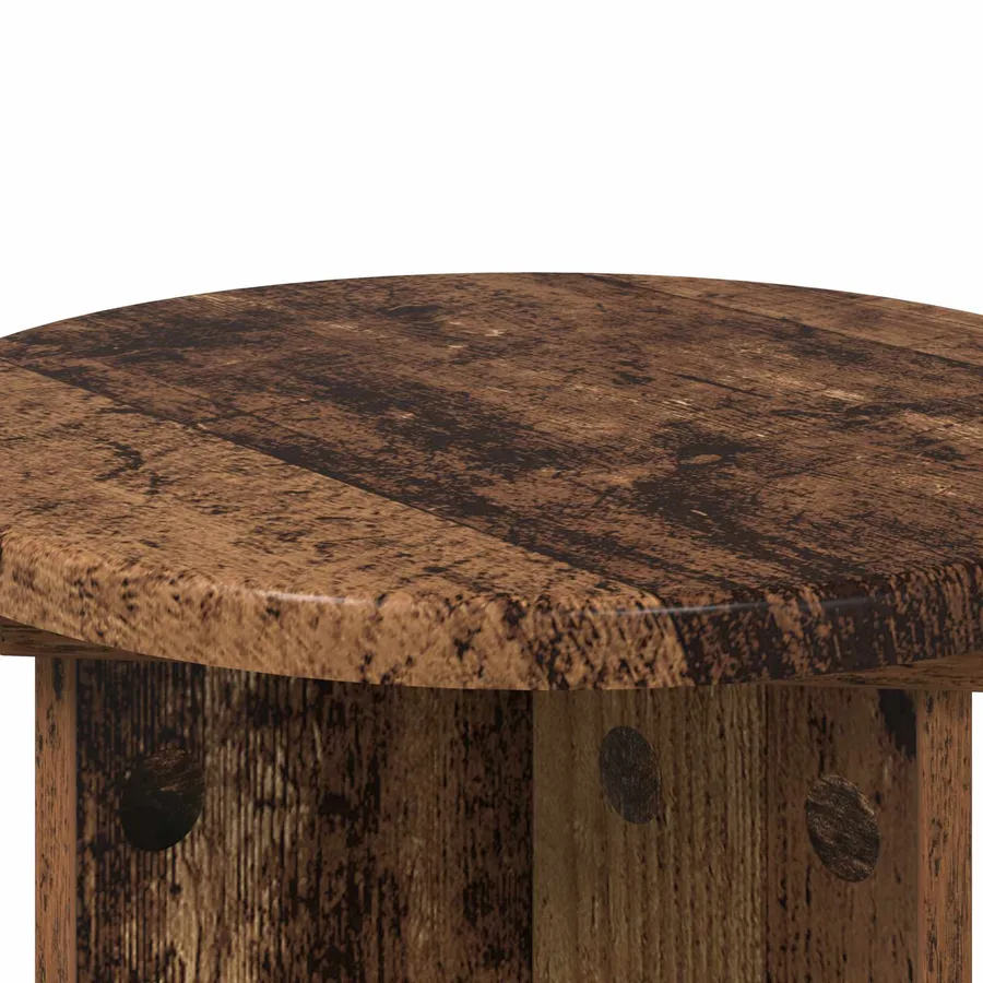 Support de Plante 2 pcs Bois ancien Ø29,5 x 40 cm - 9