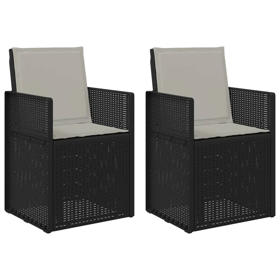Chaises de jardin salle à manger 2 pcs Anthracite et Gris clair - 2