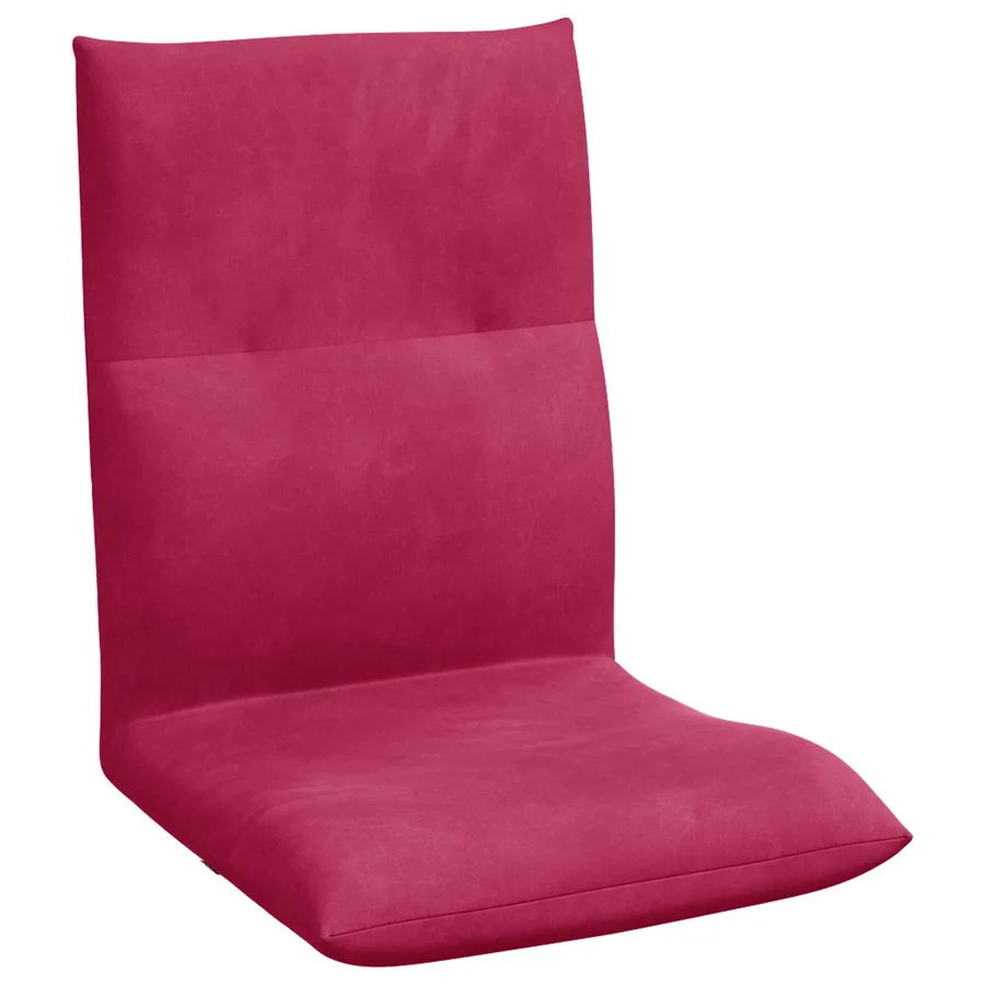 Fauteuil de sol ajustable Bordeaux Velours - 2