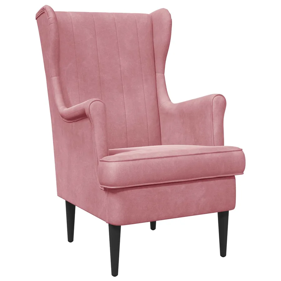 Fauteuil Rose Velours - 2