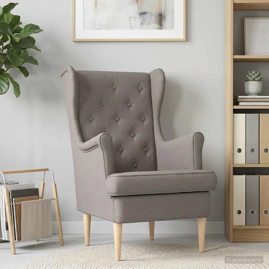 Fauteuil Taupe Tissu