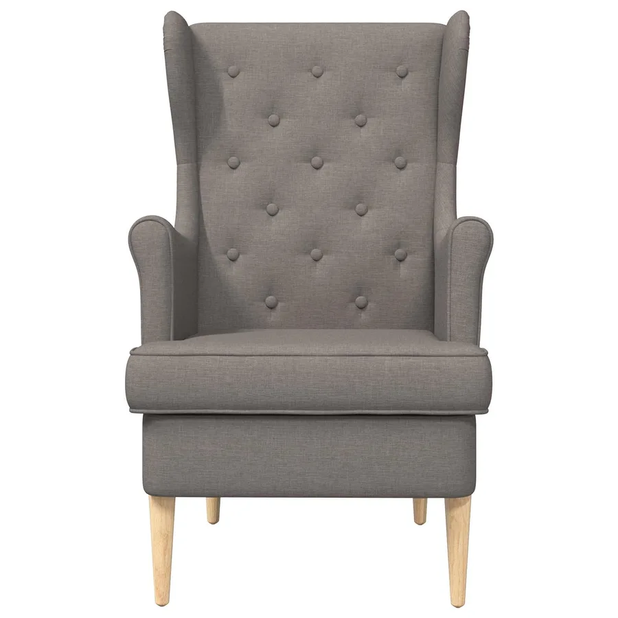 Fauteuil Taupe Tissu - 4