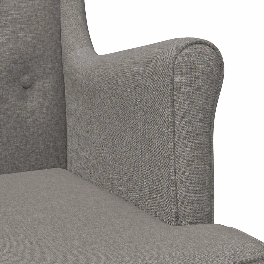 Fauteuil Taupe Tissu - 7
