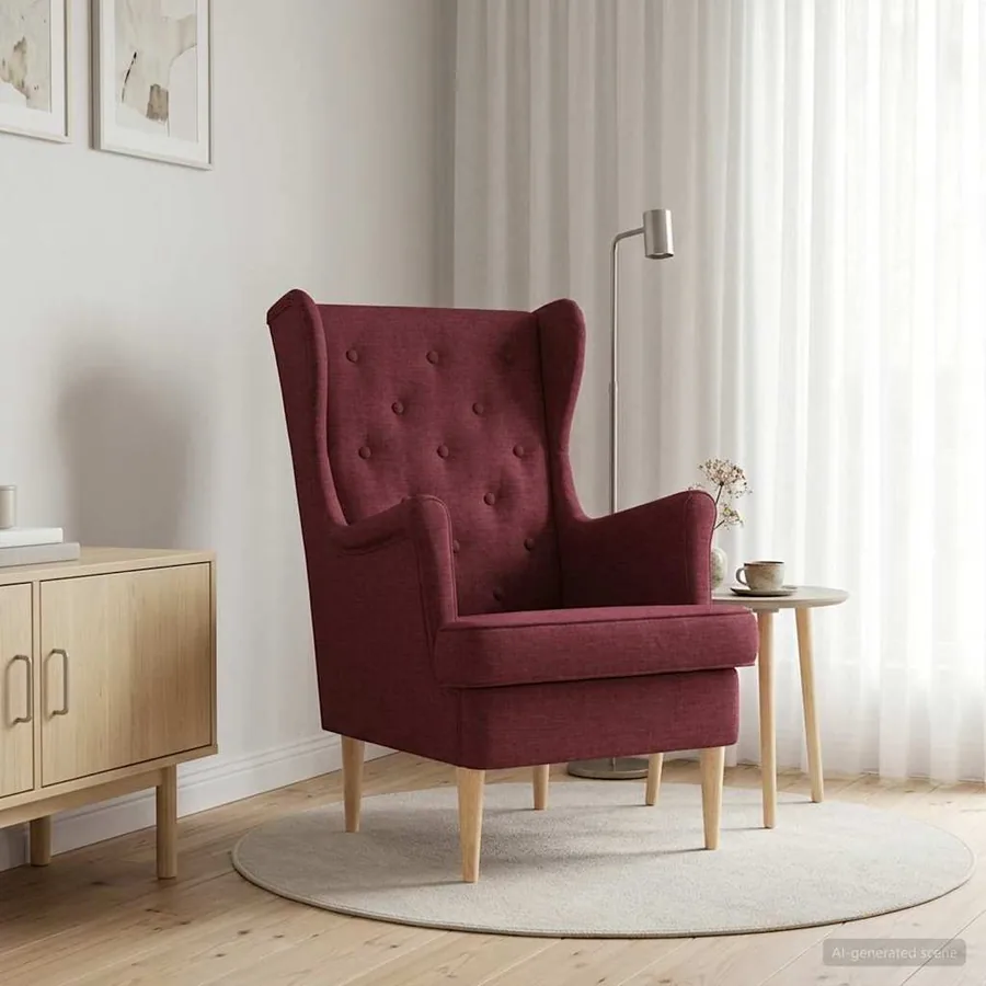 Fauteuil Bordeaux Tissu