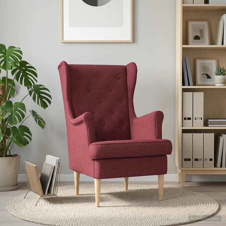 Fauteuil Bordeaux Tissu - 3