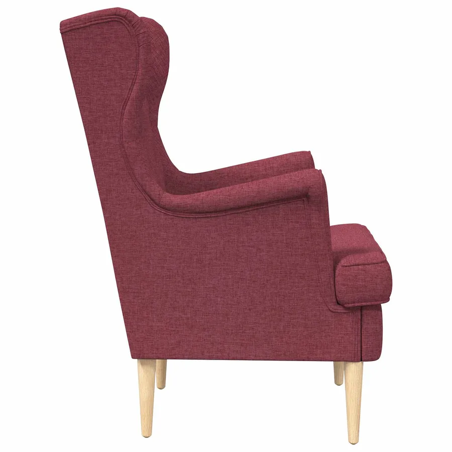 Fauteuil Bordeaux Tissu - 5