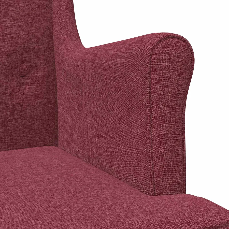 Fauteuil Bordeaux Tissu - 7