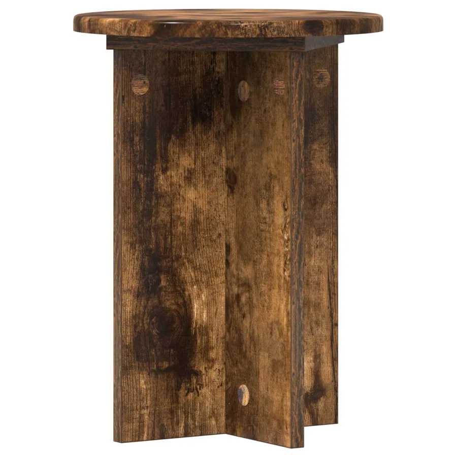 Support de Plante 2 pcs Chêne fumé Ø29,5 x 40 cm - 5