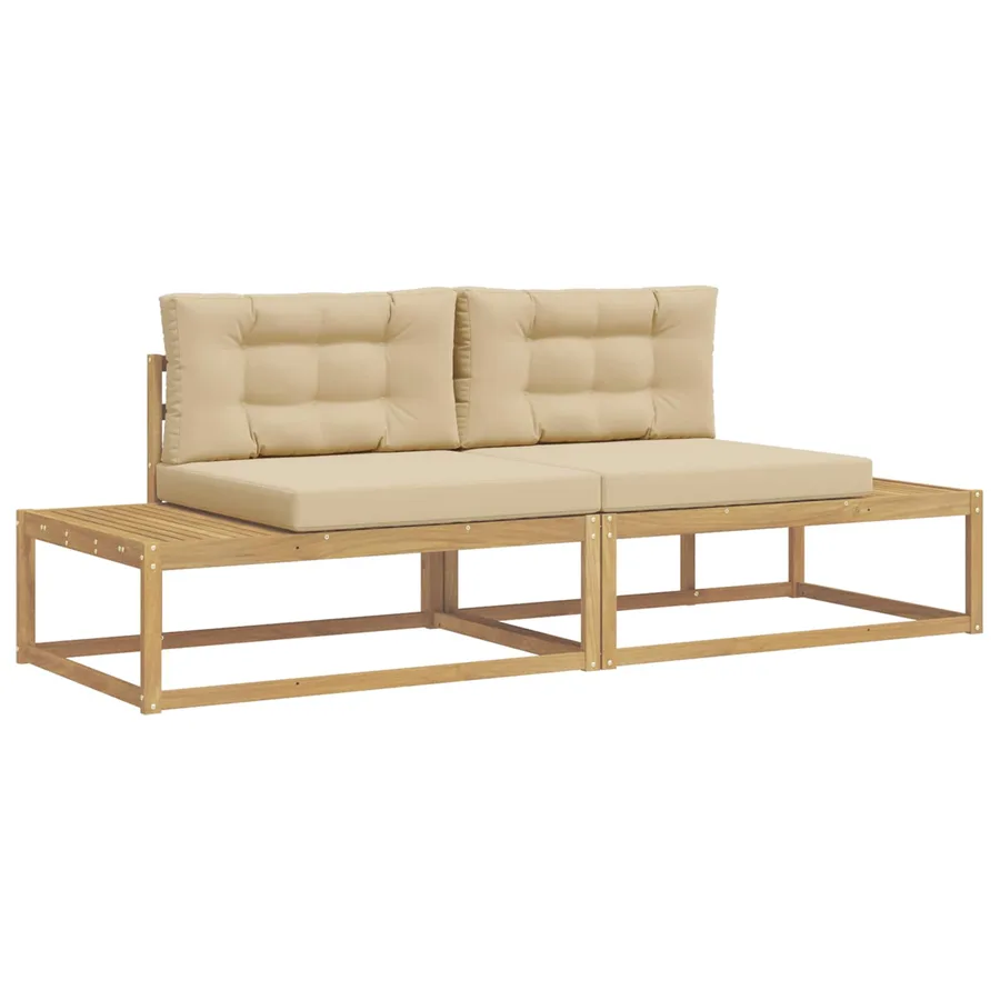 Ensemble de canapés d'extérieur Blanc 230,5 x 83 x 73 cm - 2
