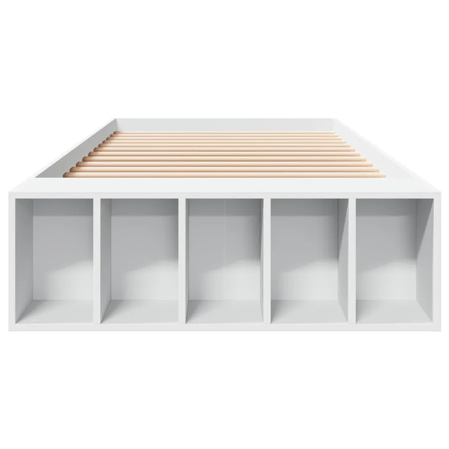 Cadre de lit avec rangement Blanc 80 x 200 cm Bois d'ingénierie - 4