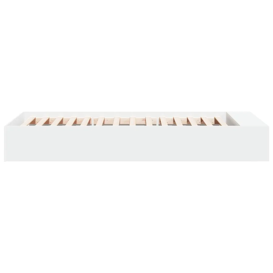Cadre de lit avec rangement Blanc 80 x 200 cm Bois d'ingénierie - 5