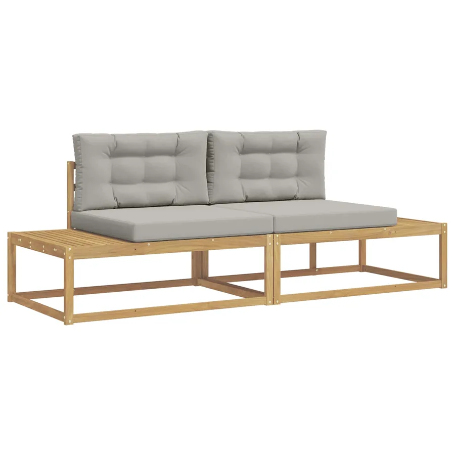 Ensemble de canapés d'extérieur Blanc 230,5 x 83 x 73 cm - 2