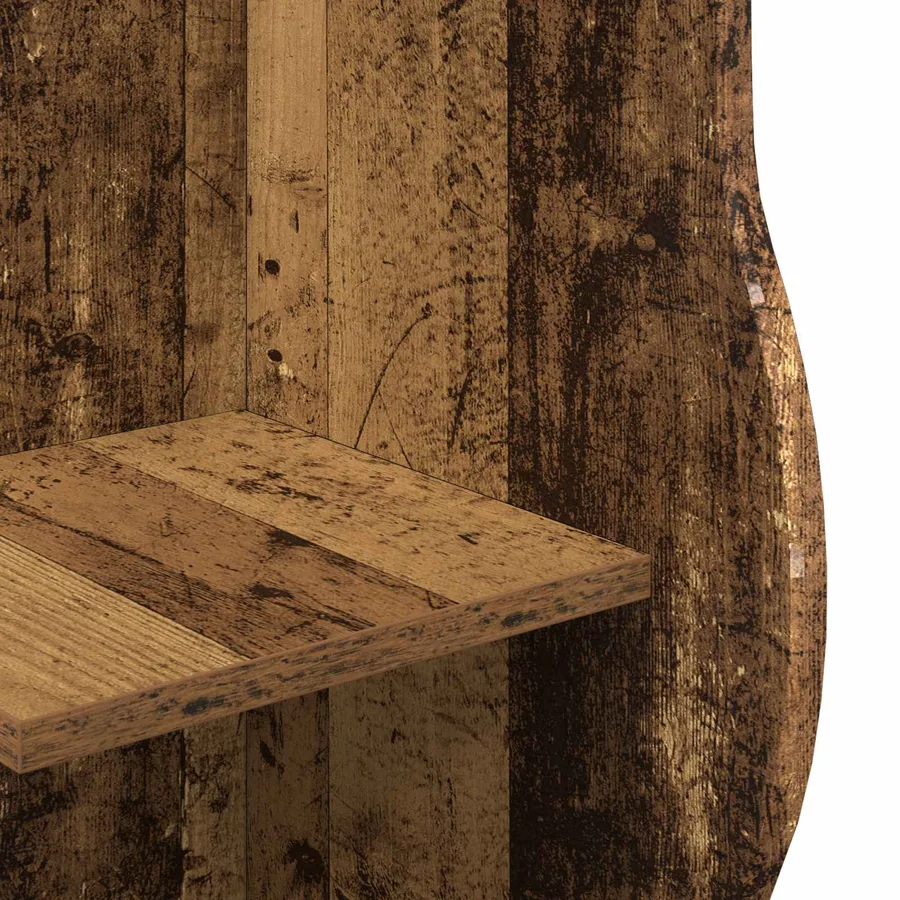 Étagère d'angle Bois ancien 34 x 33 x 102 cm Bois d'ingénierie - 6