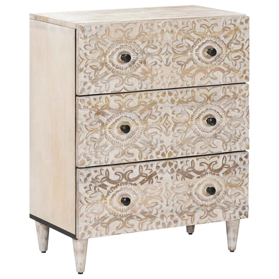 Buffet de Rangement Blanc 60 x 33,5 x 75 cm