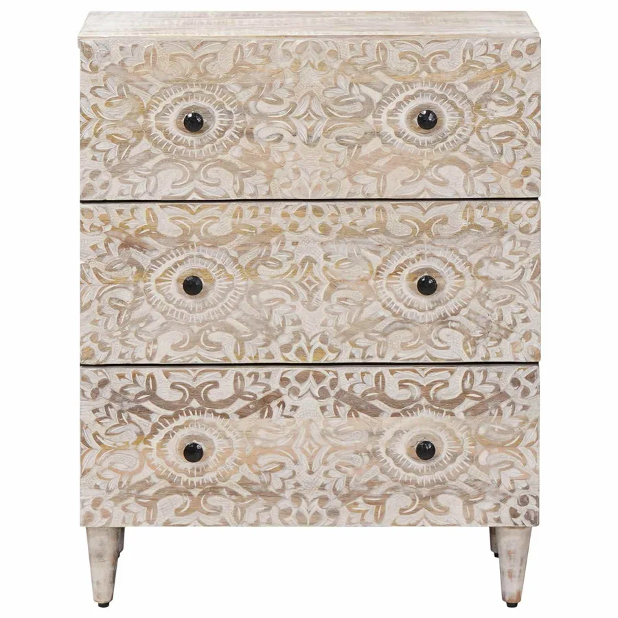 Buffet de Rangement Blanc 60 x 33,5 x 75 cm - 3
