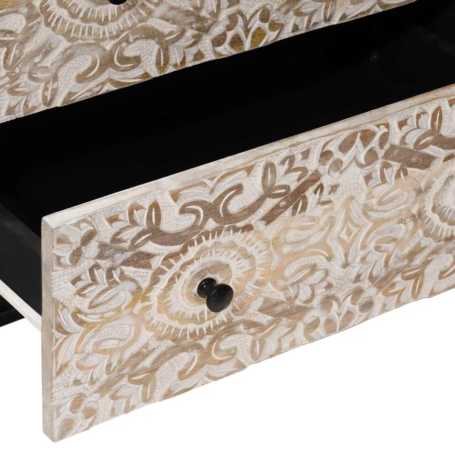 Buffet de Rangement Blanc 60 x 33,5 x 75 cm - 7