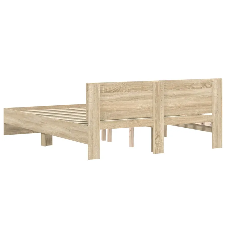 Cadre de lit Sonoma 152 x 203 cm Bois d'ingénierie - 7
