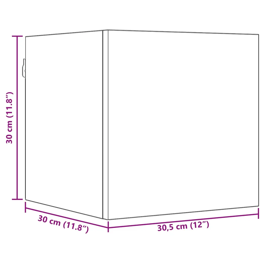 Ensemble meuble TV 6 pcs 80 x 30 x 30 cm Chêne noir - 7