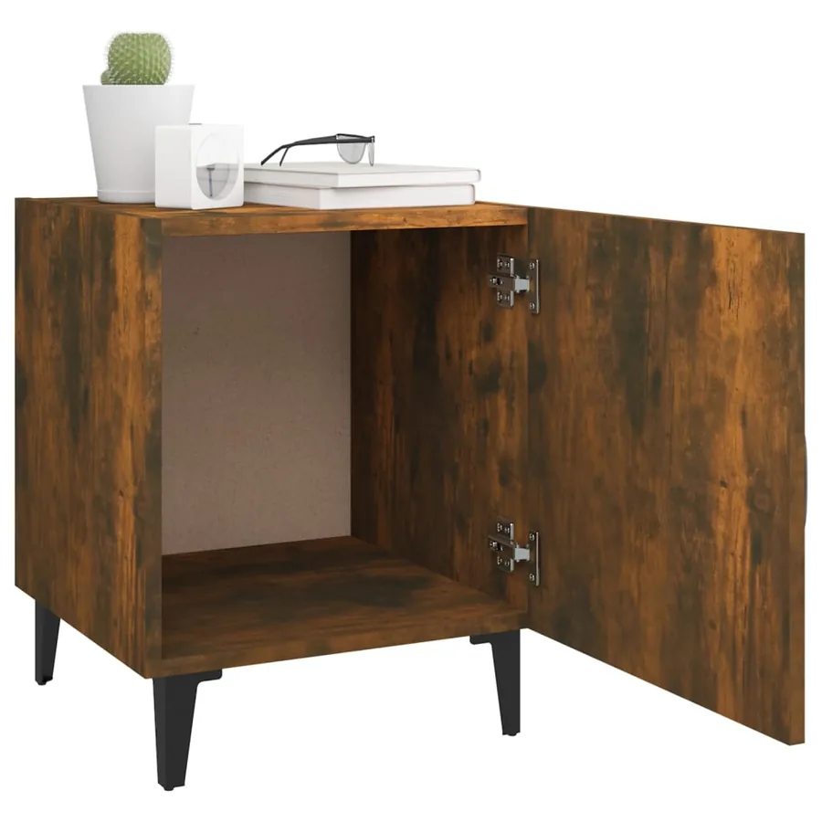 Table de chevet Chêne fumé Bois d'ingénierie - 6